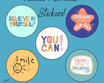 Positive Affirmation Stickers, Growth Mindset Rewards, Classroom Wellbeing