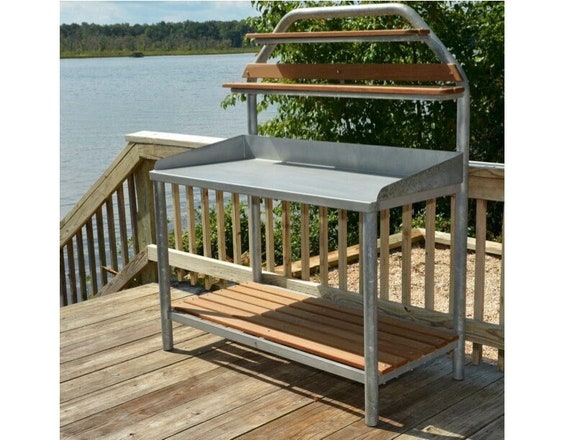 Galvanised potting table discount