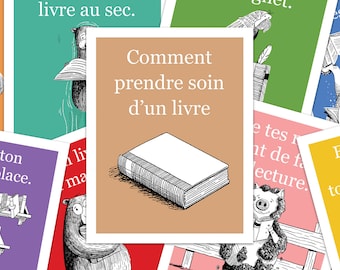 French - How to Treat a Book (8.5 x 11 Digital Download)