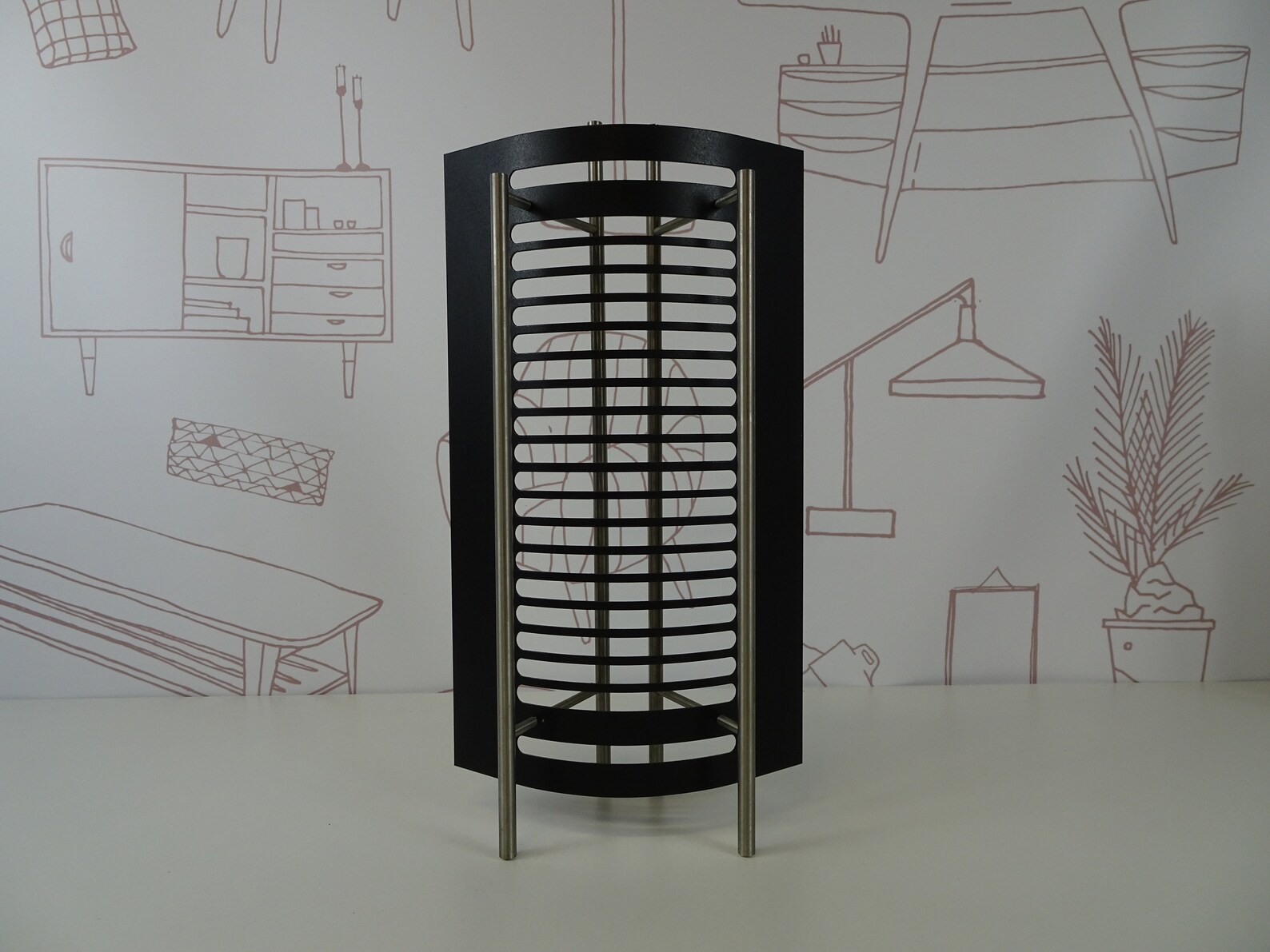 Vintage Design Cd Racks, 70s Design, Memphis Style Cd Rack, Minimalist ...