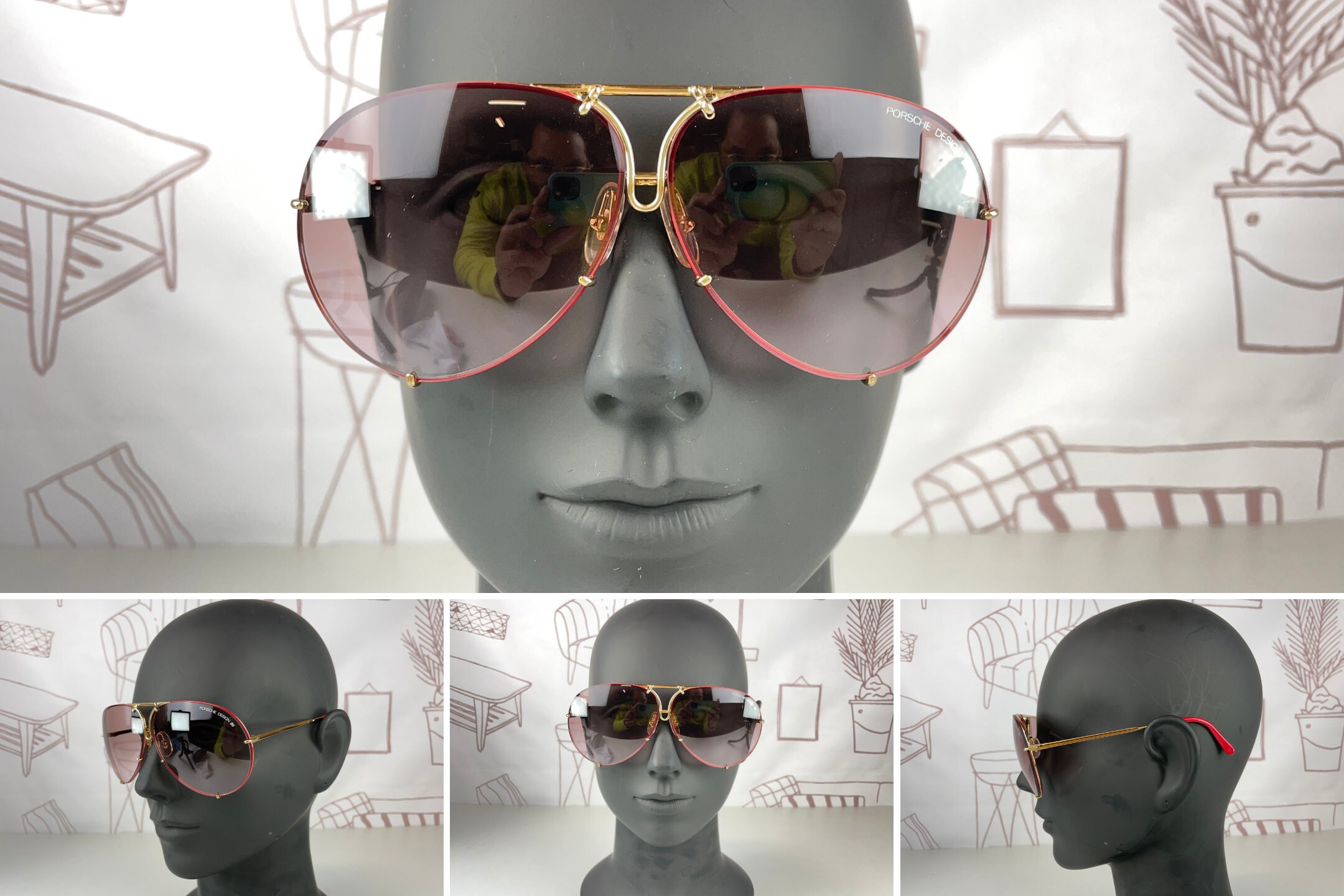 Lunettes De Soleil Carrera Pour Homme - Modèle 5621, Monture Carrée Dorée, Occasion