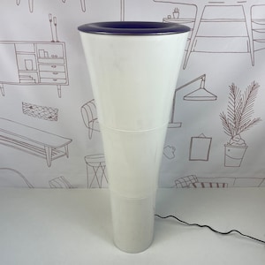 Vintage floor lamp, IKEA Fackla floor lamp, uplighter uit de jaren 1980 Vintage Postmodern, vintage space age floor lamp.