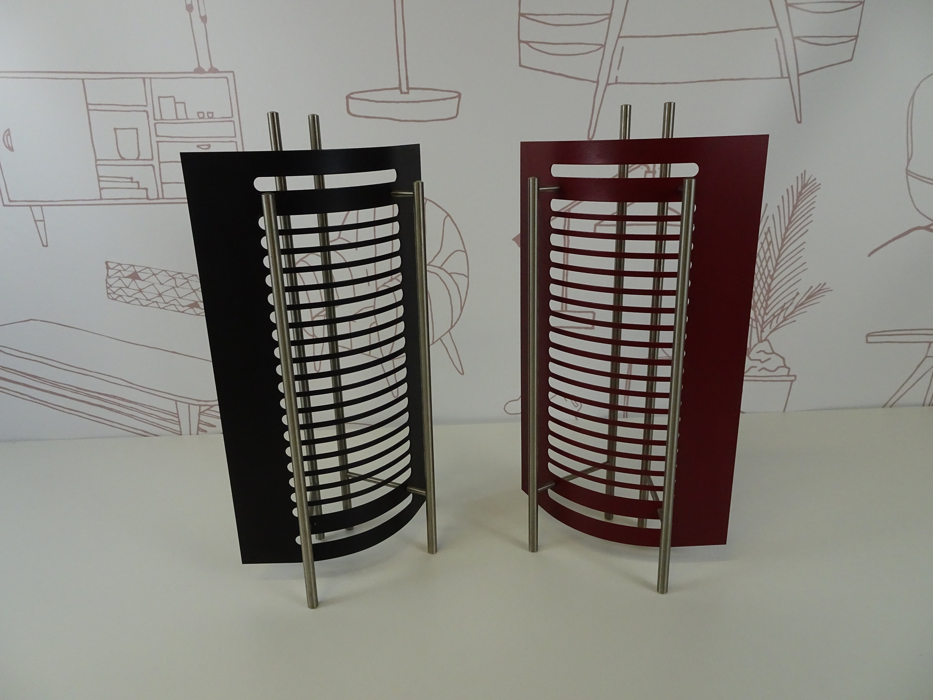 Vintage Design Cd Racks, 70s Design, Memphis Style Cd Rack