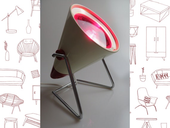 Vintage Philips Infraphil Heat Lamp – Charlotte Perriand, 1960s Aluminum