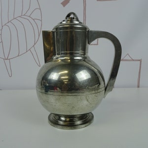 Vintage silver plated art deco coffee pot, 1930s coffee pot, vintage tea pot,