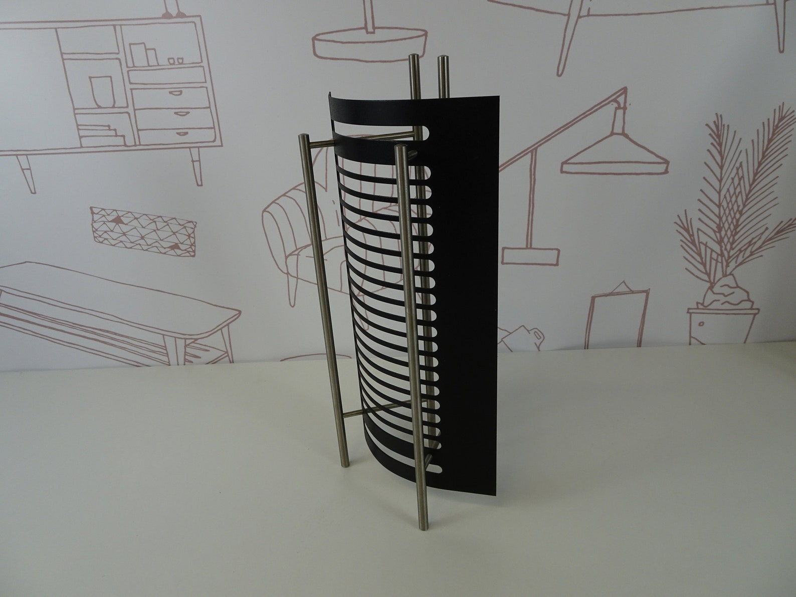 Vintage Design Cd Racks, 70s Design, Memphis Style Cd Rack, Minimalist ...