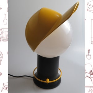 Vintage &quot;CAP&quot; table lamp by Giorgetto Giugiaro for Bilumen