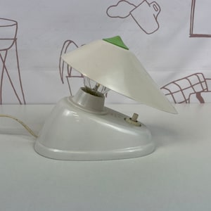 Rare urea resin bedside lamp or wall lamp. 1950s bedside lamp from the Czech Republic by ESC Zukov. Mid century night light.