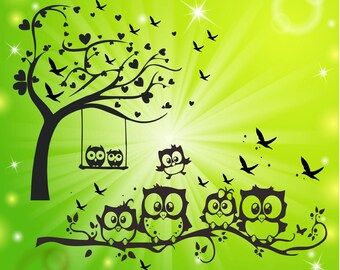 Free Free 300 Owl Family Svg SVG PNG EPS DXF File