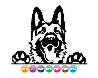 G1058 German Shepherd Mom Dog Breed Decal Sticker Pet Gift Accessory Mens Womens 