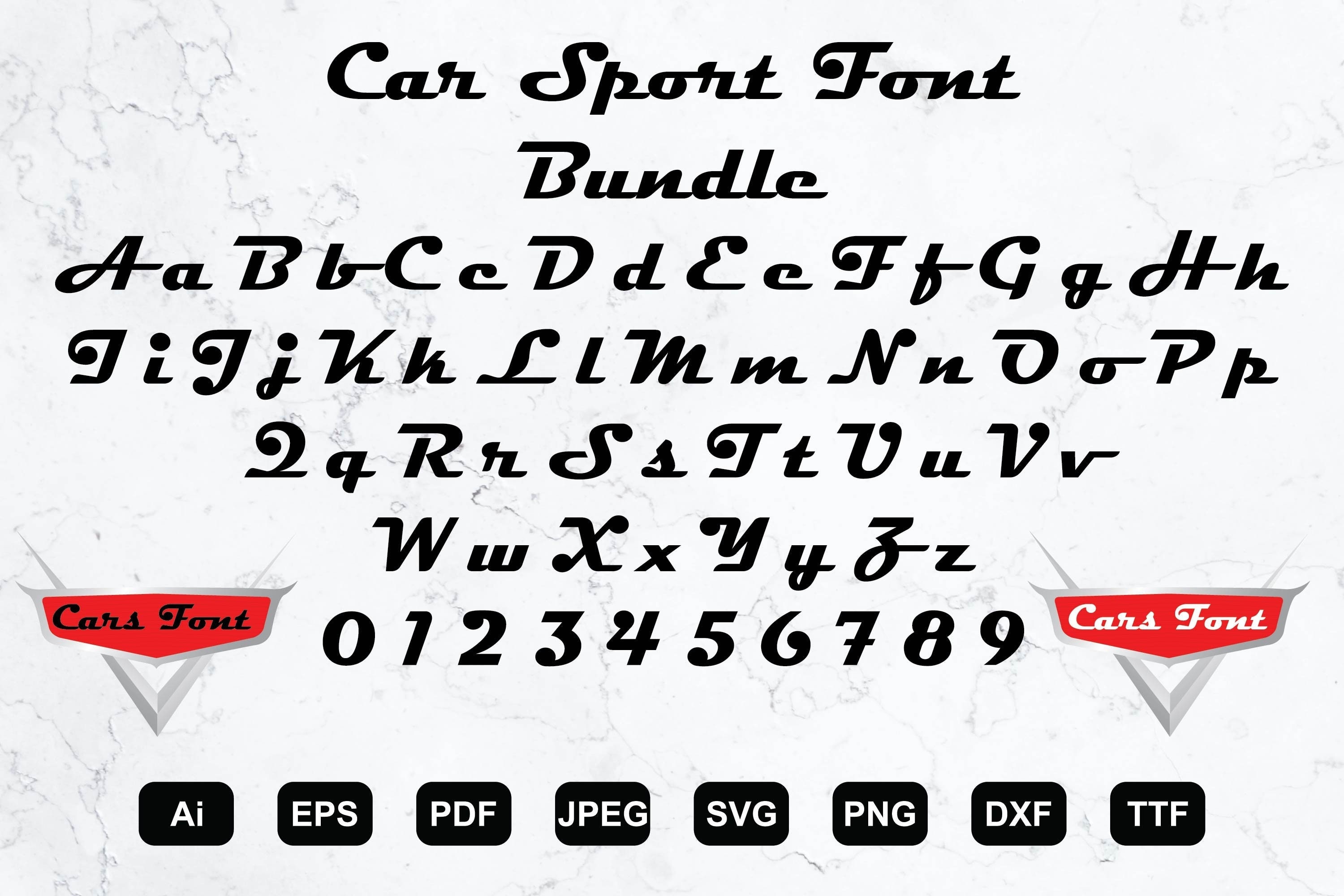 Car Font Bundle SVG Car Font Svg Car Logo Svg Race Track Etsy Australia
