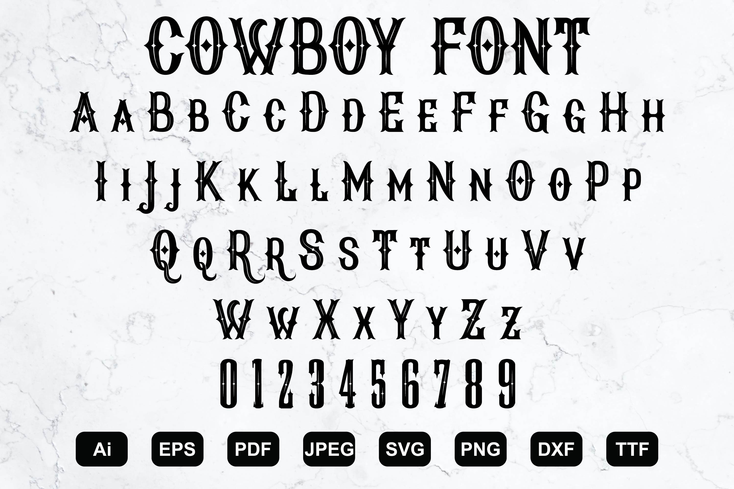 Western Font Wild West Font Old West Font Western Font Styles Cowboy ...