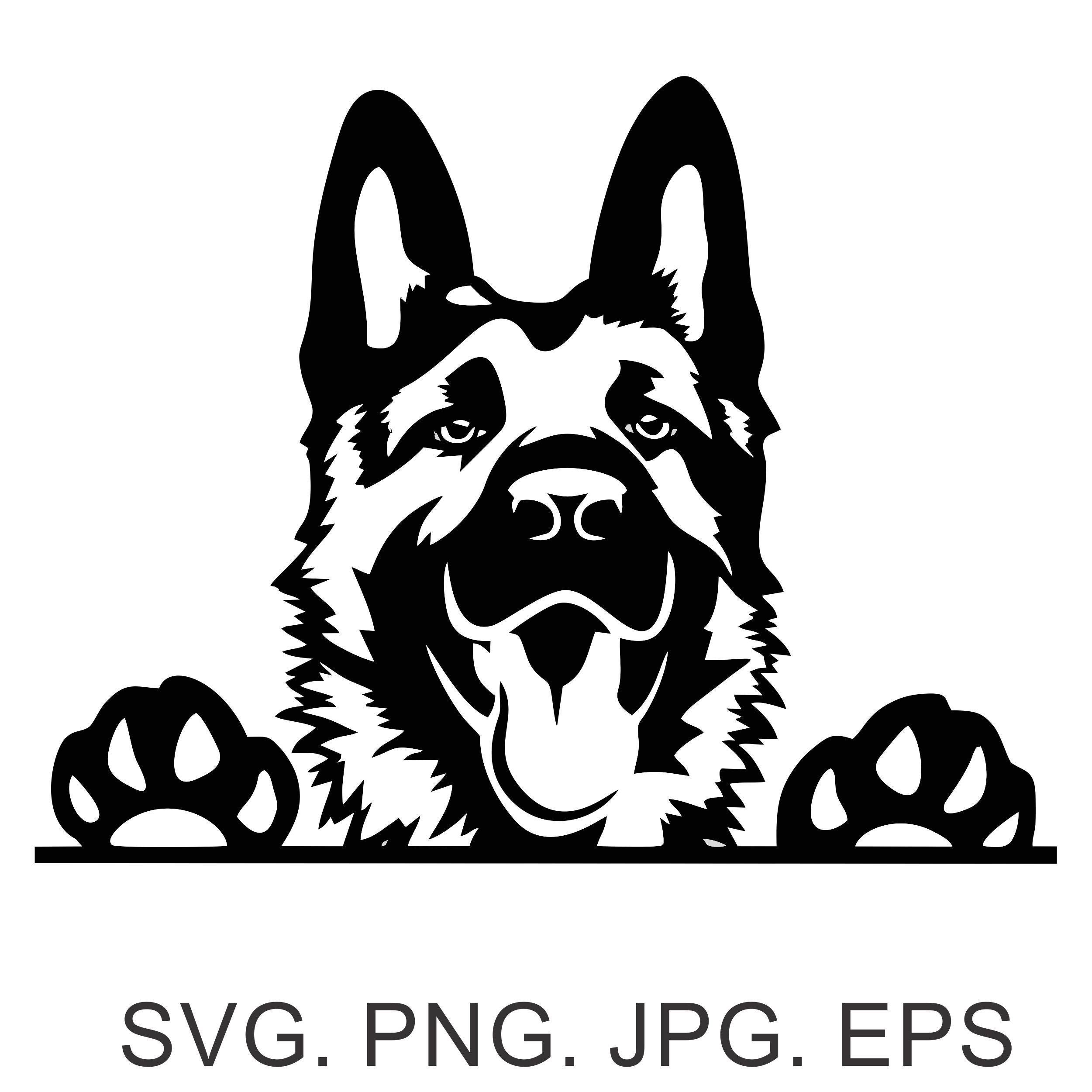 German Shepherd SVG file Pet Lover German Shepherd svg Dog | Etsy