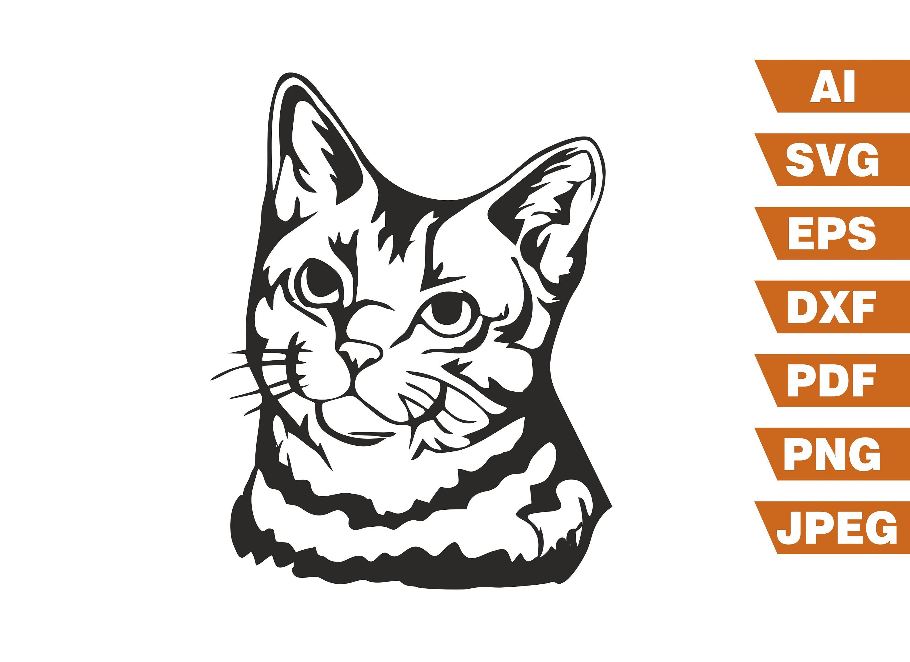 Cat Face Svg Cat Svg Funny Cat SVG Magical Cat Clipart Pet - Etsy Canada