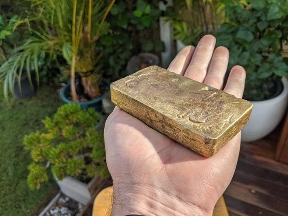 1000 GRAMS Gold Recovery Gold Bar Melted Drop Scrap Plated Etsy