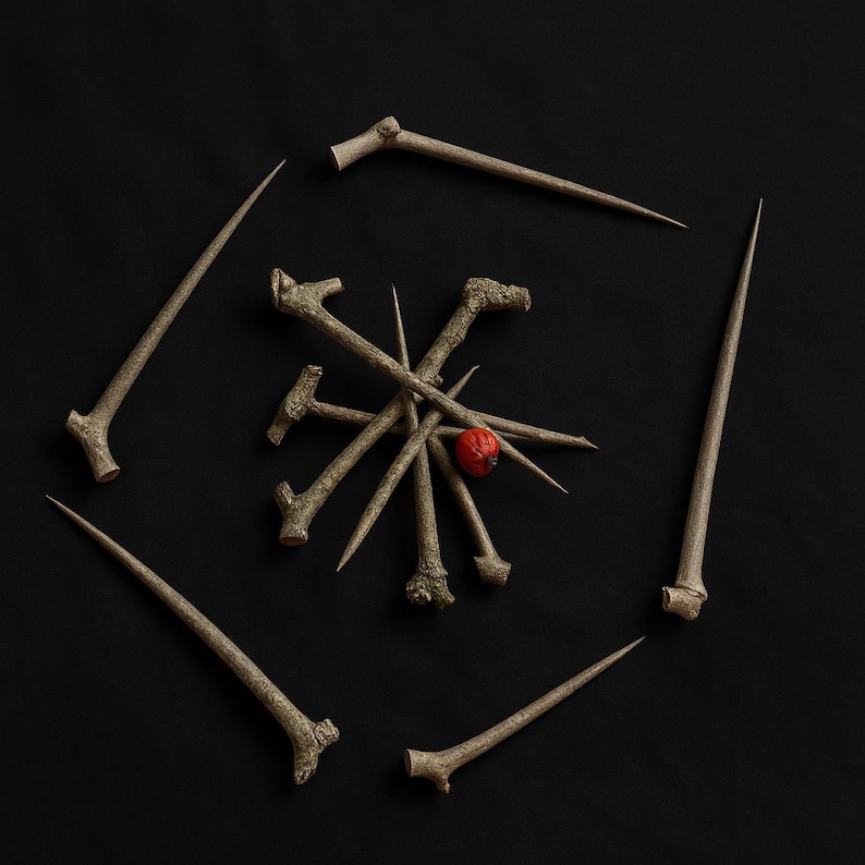 Hawthorn Thorns, Crafting Materials, Pagan Witchcraft Supplies, Protection Charm, Ritual Tools, Folk Magic Talisman image 1