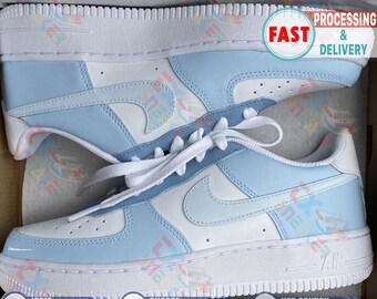 Blue LV customs! #custom #customshoes #customaf1 #airforce1 #nike #shoes  #sneakers