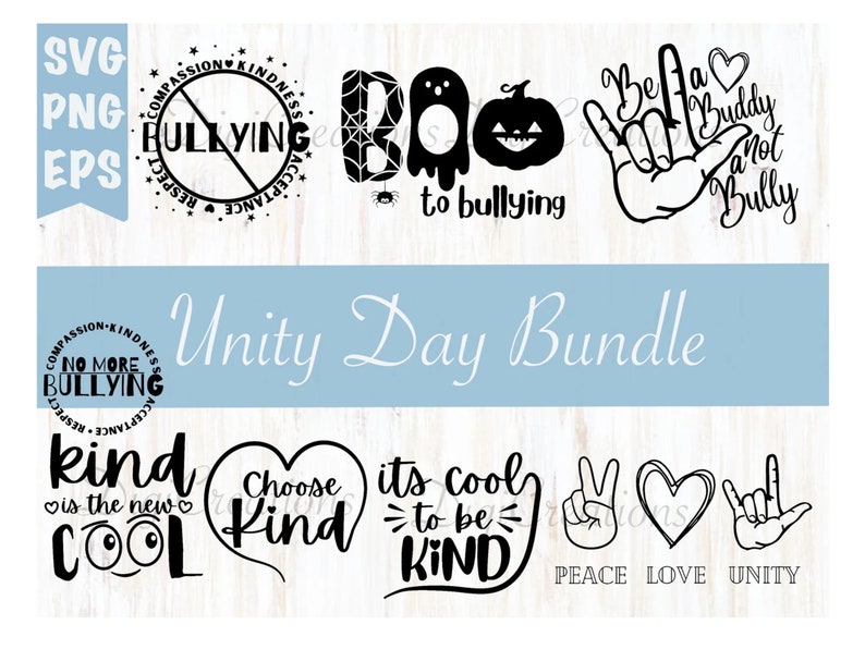Unity Day Bundle Svg Be a Buddy Not a Bully Anti Bullying - Etsy