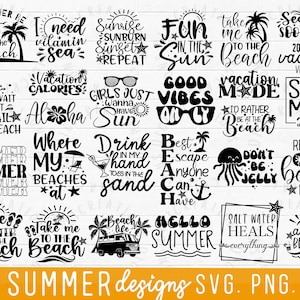 50 File BEACH *2023* SVG Bundle, SUMMER Svg, Beach Funny Sayings, Summer cut files for Cricut, Beach Life Svg