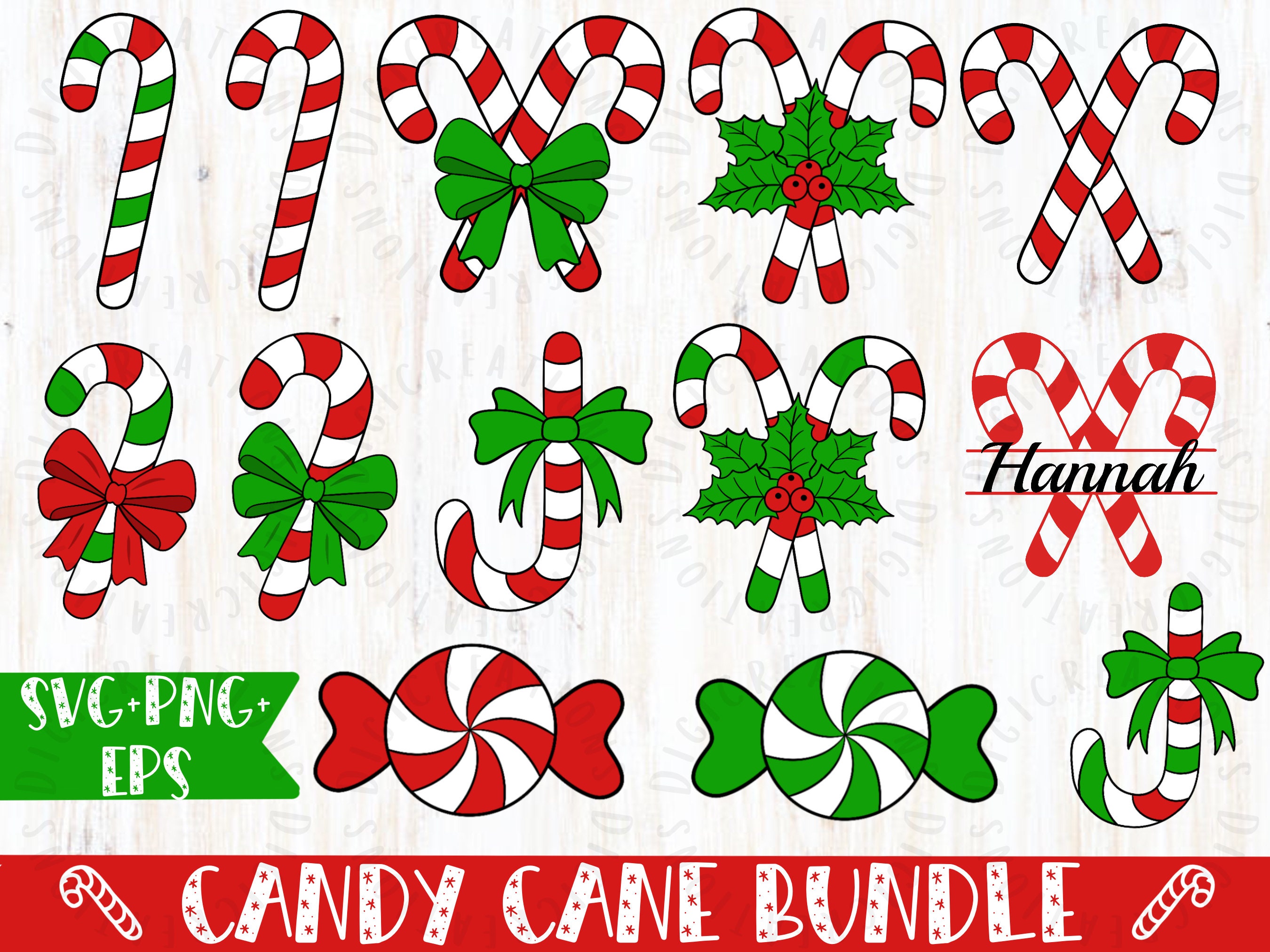 Candy Cane Pattern Clipart