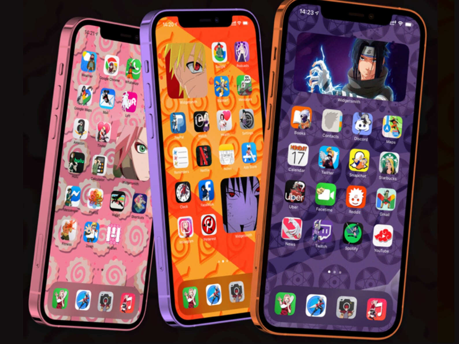 Naruto IOS 14 App Icons Anime App Icons Anime Acrylic App Etsy