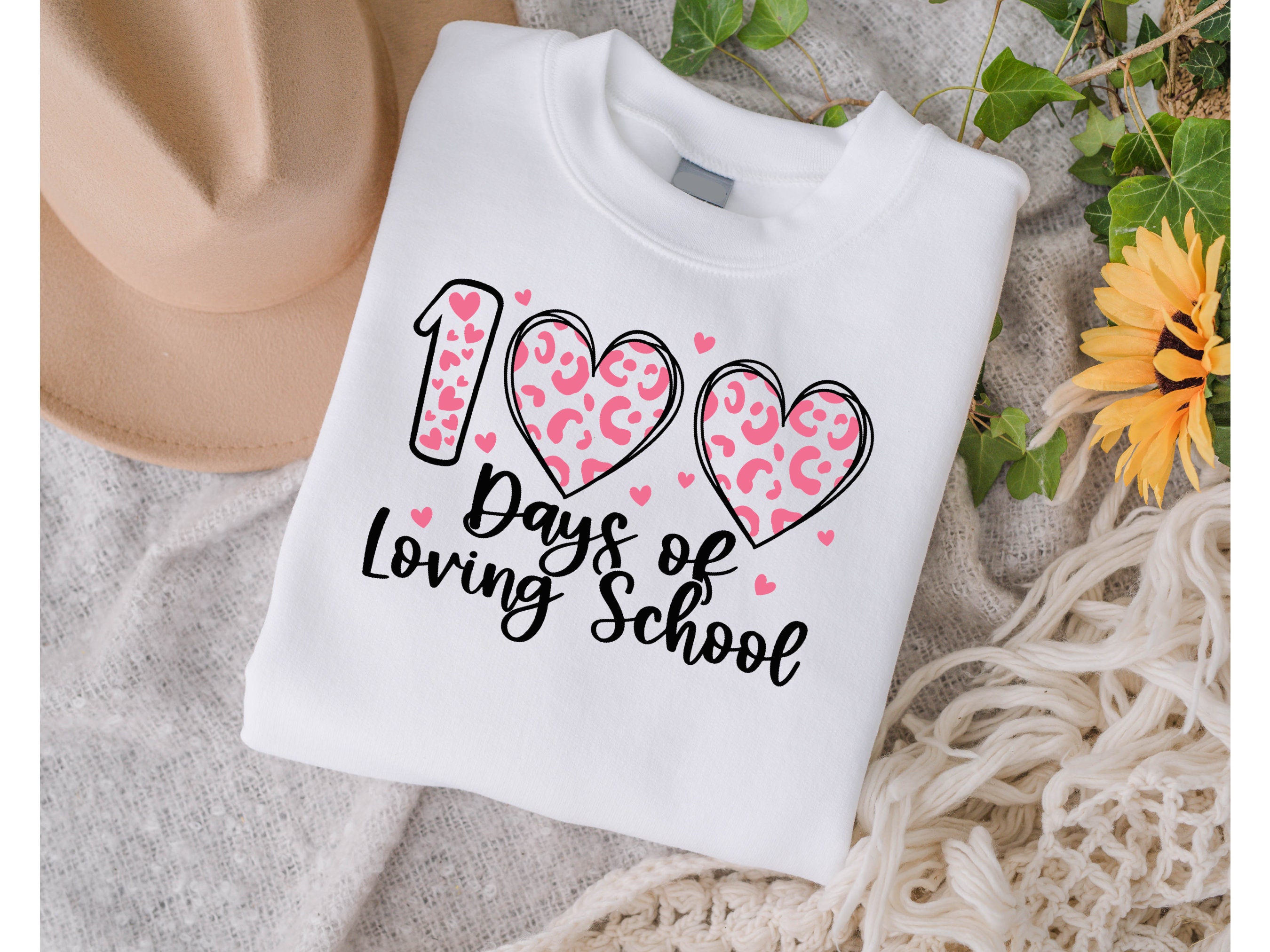 100 Days of School SVG 100 Days of Loving School SVG 100 - Etsy