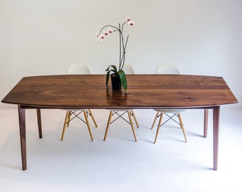 Danish Mid Century Dining Table| Handmade In Ohio With Solid Walnut
