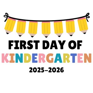 First and Last Day of School Sign, Canva PDF, Digital Download