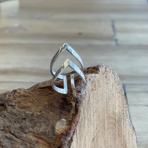 Sterling silver knuckle ring ∙ Stacking rings ∙ Midi rings ∙ Mid finger ring ∙ knuckle ring set ∙ Silver rings