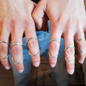 Arthritis finger splint adjustable sterling silver 925 or yellow bronze one piece
