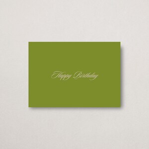 Élégante carte de joyeux anniversaire minimaliste - Carte de voeux intemporelle et classique