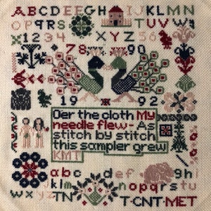 Vintage Adam and Eve Sampler PDF