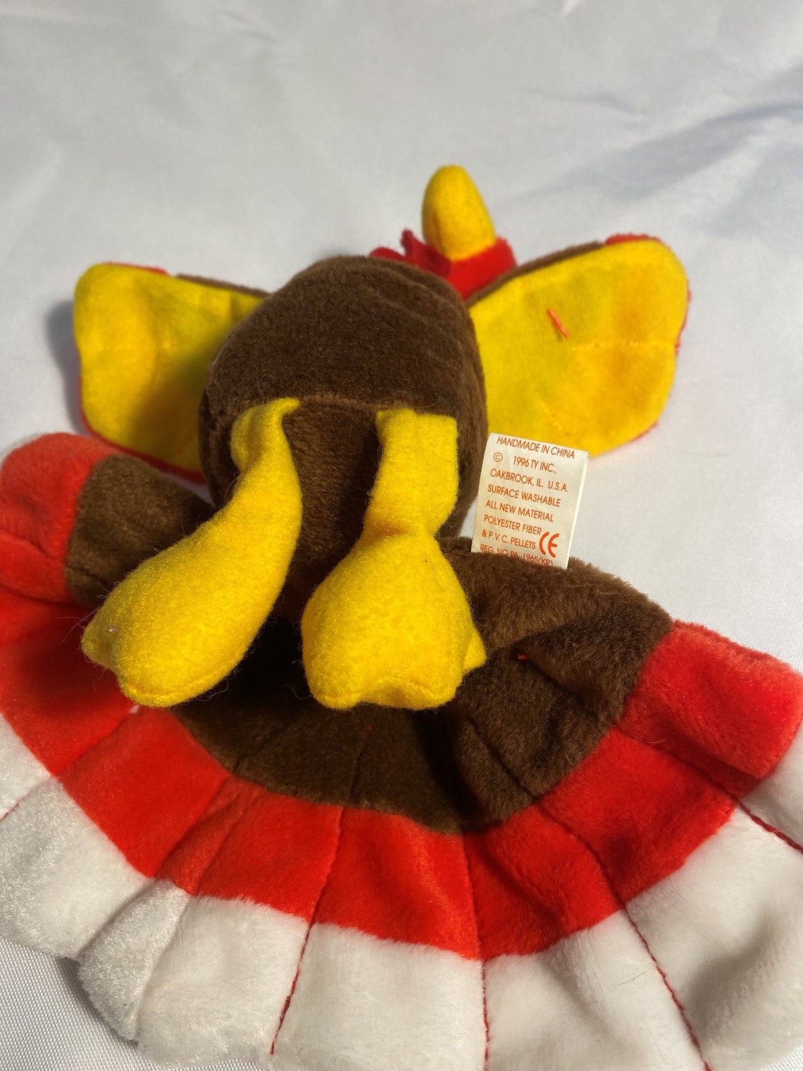 Vintage Beanie Baby Gobbles 11/27/96 P.V.C. Pellets Etsy