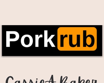 Porkrub Funny Bbq Sticker