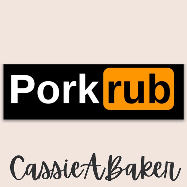 Porkrub Funny Bbq Sticker