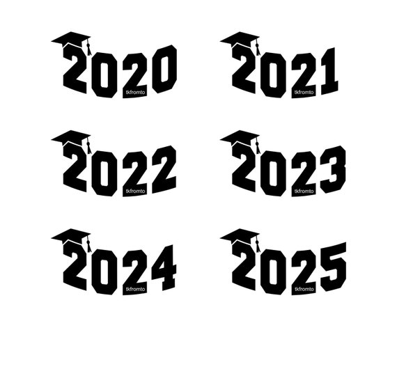 20202025 Graduation Cap & Tassel SVG PNG JPG Etsy