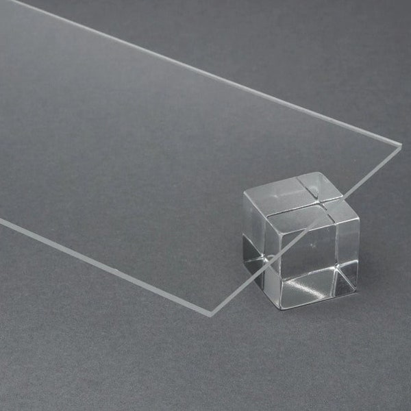 1/8"-3MM Thickness Clear Acrylic Sheet | Clear Plexiglass | Plastic (Cut To Size)