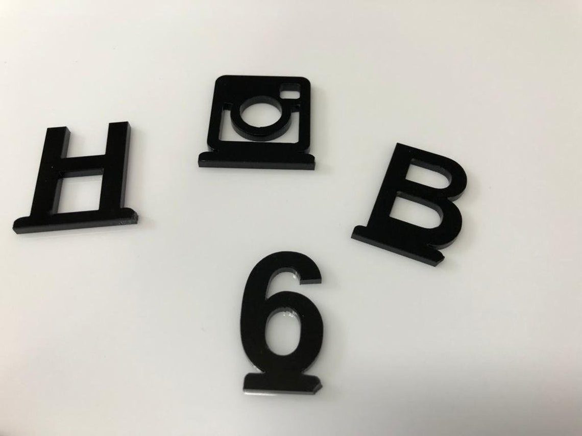 Perspex Letters Only Plexiglass Acylic Letters Piano Black Etsy