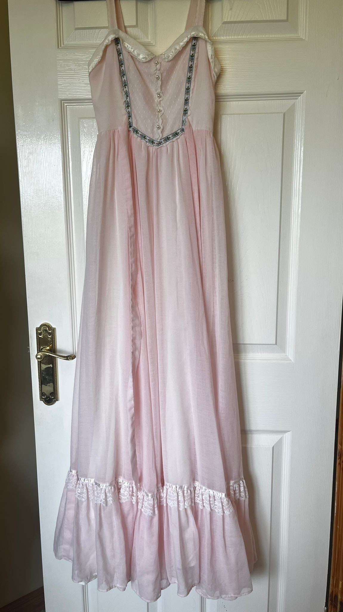 Vintage 70s Light Pink Gunne Sax Dress Size 7 (vintage US Size) - Etsy