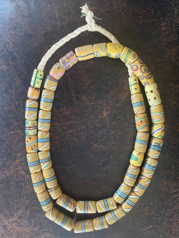 Glass Trade Beads Native American Five Strands Of Native American