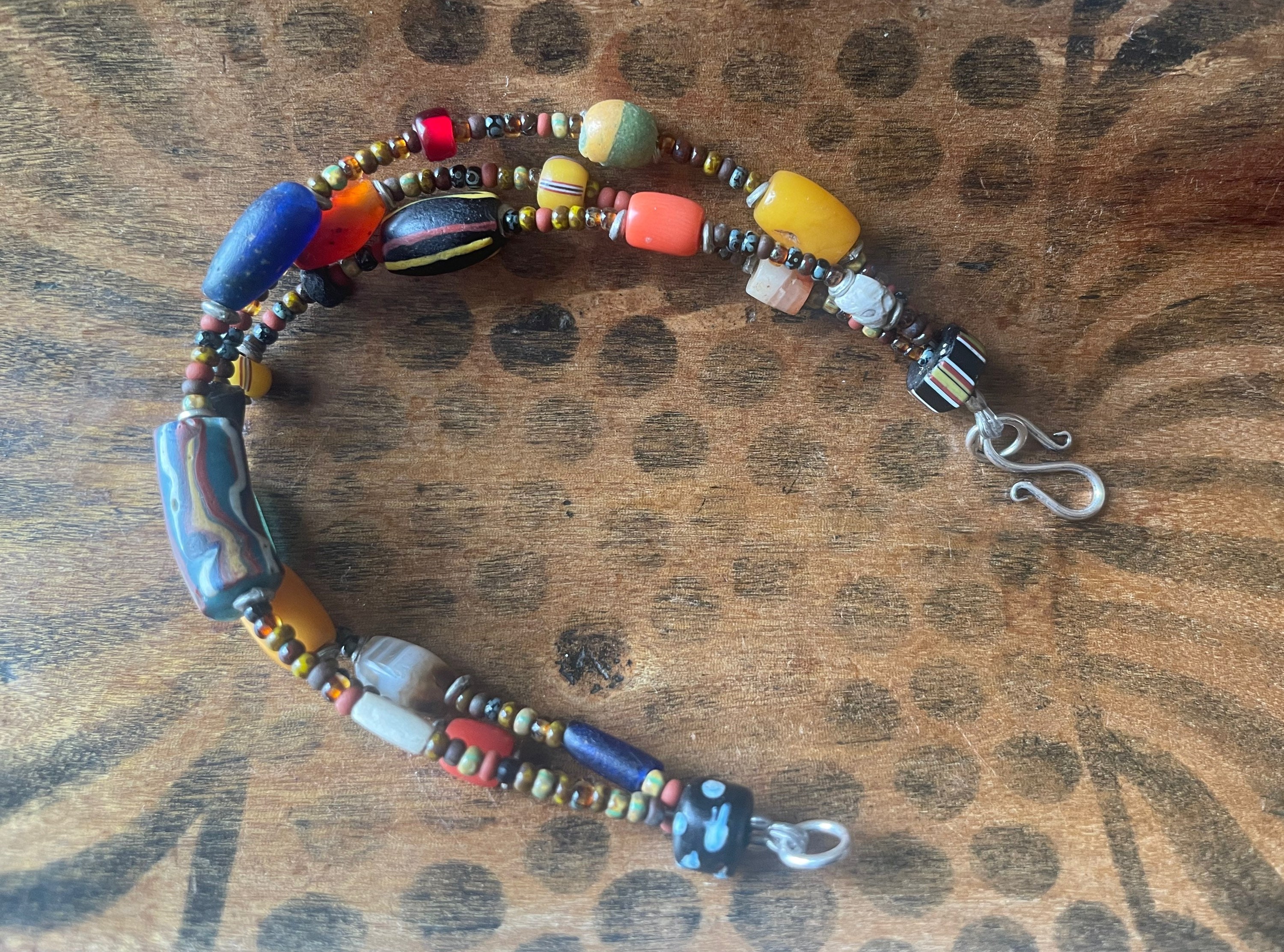 TOAOB 50 stuks Europese glazen kralen voor dames, grote gaten, 14 mm x 10 mm, blauwe bedelkralen voor het maken van sieraden, armbanden, hangers, halskettingen