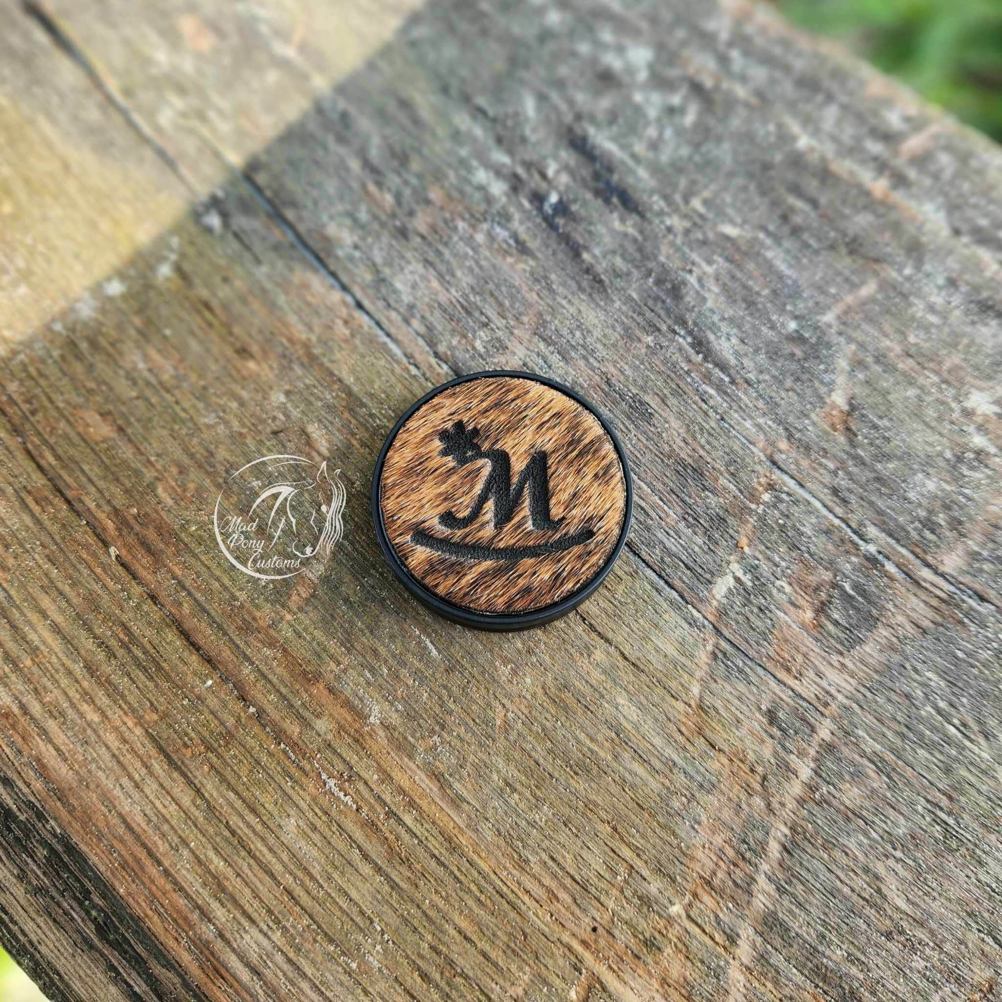 Branded Cowhide Phone Grips