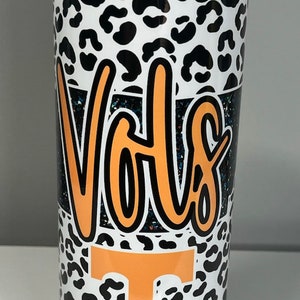 Tennessee Tumbler– Cheetah Print, Vols, Tennessee