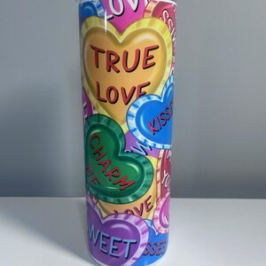 Candy Hearts Tumbler