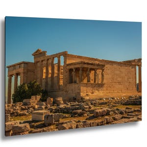 Erechtheion Temple Sunset Print Athens Acropolis Ancient Greek Architecture Wall Art Photography