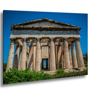 Temple of Hephaestus Print: Ancient Greek Architecture Photography