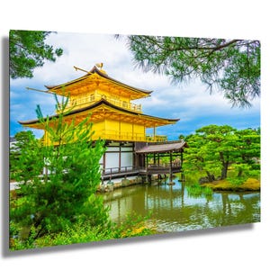 Golden Pavilion Temple Print: Kyoto Zen Garden Photography