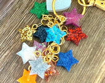 Keychain - Eras Stars GLITTER - Resin Keychain
