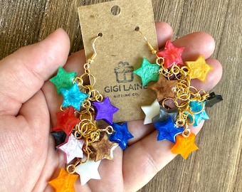 Earrings - Eras Stars - Resin Dangle Earrings