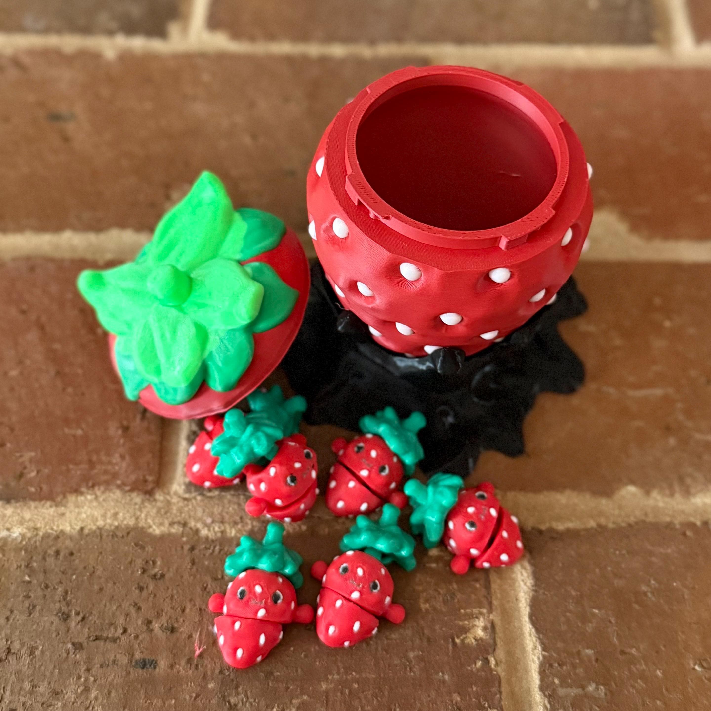 3D Printed Chocolate Covered Strawberry With Mini Articulating ...